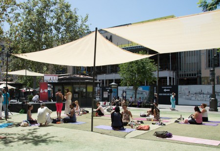 yoga at the Grove