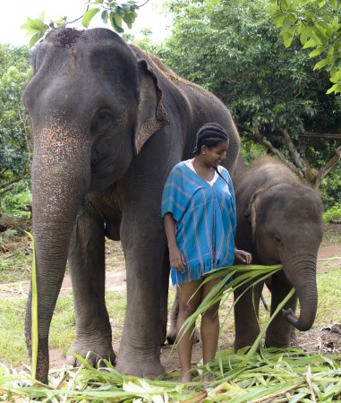 Amani with mom and babe