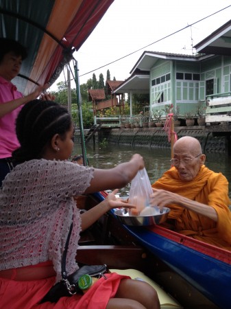 Making Alms to the monks