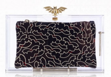 charlotte-olympia batty transparent clutch