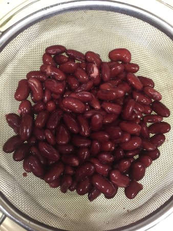 rinsed and drained kidney beans